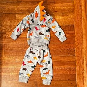 KuKitty | Dinosaur Print Kids Bottoms Set - Gray